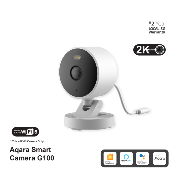 AQARA Smart Camera G100 (Outdoor camera) (USB C Power) works with Apple Home and Google Home